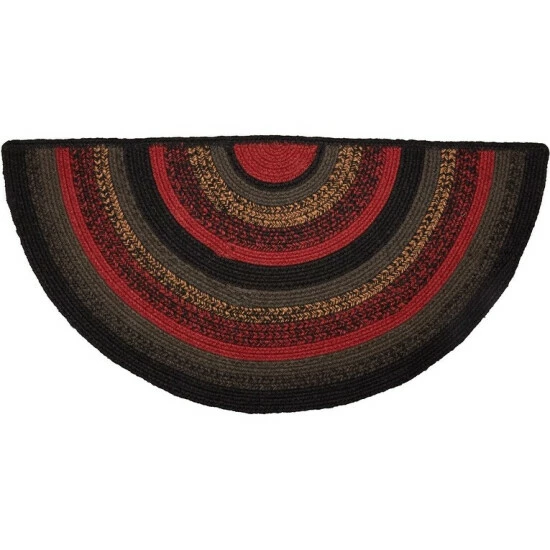 Coupon π― VHC Brands Cumberland Jute Rug Half Circle W/ Pad 16.5x33 - 16.5" X 33" Half Circle β - Image 2