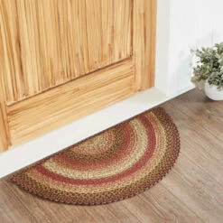 Best reviews of 🛒 VHC Brands Ginger Spice Jute Rug Half Circle W/ Pad 16.5x33 🤩