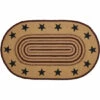 Budget 😀 VHC Brands Potomac Jute Rug Oval Stencil Stars W/ Pad 36x60 - 3' X 5' Oval 😉