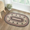 Discount 👍 VHC Brands Colonial Star Jute Rug Oval W/ Pad 24x36 - 3'6" ✨