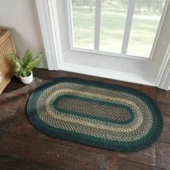 Cheap 🤩 VHC Brands Pine Grove Jute Rug Oval W/ Pad 27x48 - 3'6" 🛒