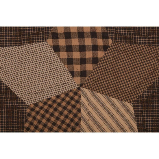 Wholesale π₯° VHC Brands Farmhouse Star Quilted Runner Charcoal/dark Tan/creme β - Image 3