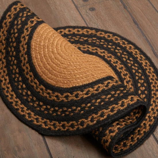 Hot Sale π VHC Brands Farmhouse Jute Rug Oval Stencil Welcome Y'all W/ Pad 20x30 - 20" X 30" β¨ - Image 3