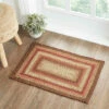 Cheap 😉 VHC Brands Ginger Spice Jute Rug Rect W/ Pad 20x30 - 20" X 30" Rectangle 👏