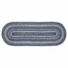 Best Pirce 🥰 VHC Brands Great Falls Blue Jute Oval Runner 13x36 ❤️