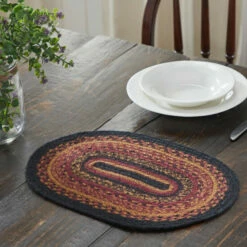 Buy 💯 VHC Brands Heritage Farms Jute Oval Placemat 12x18 🥰