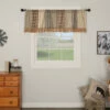 Promo 🌟 VHC Brands Sawyer Mill Patchwork Valance Country Red/dark Tan/dark Creme ⌛