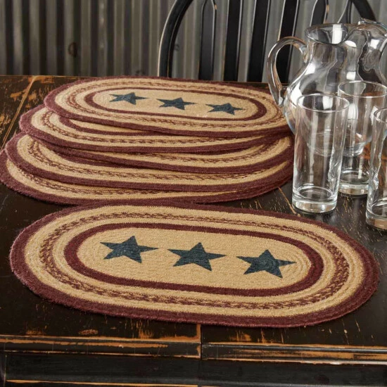 Top 10 β VHC Brands Potomac Jute Placemat Stencil Stars Set Of 6 12x18 - Placemat 12x18 π₯