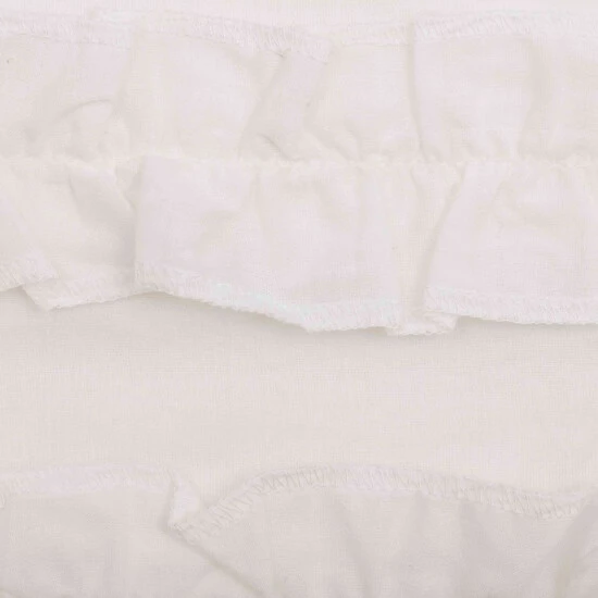 Cheapest βοΈ VHC Brands White Ruffled Sheer Petticoat Prairie Short Panel Set Of 2 63x36x18 - Prairie Panel 63x36 π - Image 5