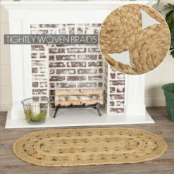 New π VHC Brands Celeste Jute Oval Rug - 2'3" X 4' β€οΈ