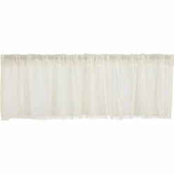 Promo π VHC Brands Tobacco Cloth Antique White Patchwork Valance 16x60 π