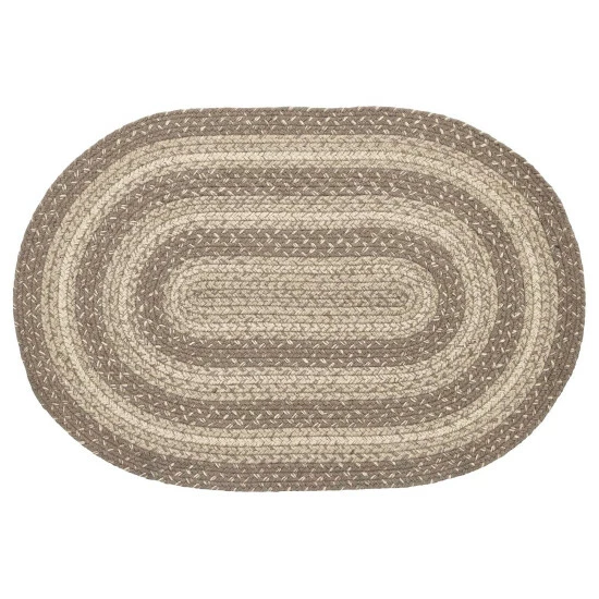 Buy π― VHC Brands Cobblestone Jute Rug Oval W/ Pad 20x30 - 20" X 30" Oval 𧨠- Image 2