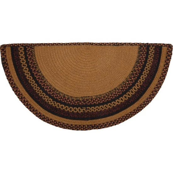 New π VHC Brands Heritage Farms Crow Jute Rug Half Circle W/ Pad 16.5x33 - 16.5" X 33" 𧨠- Image 3