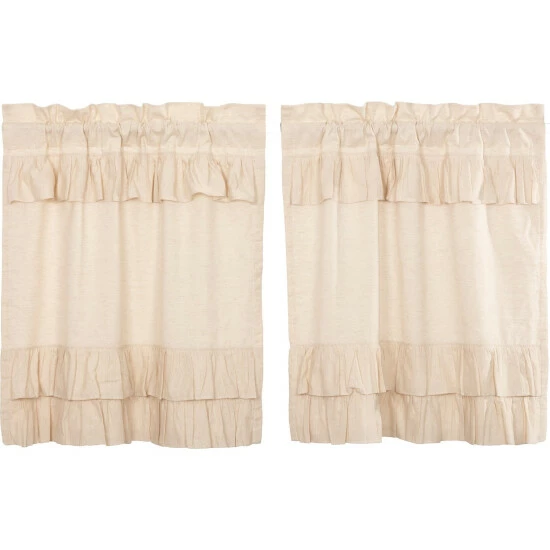 Coupon π VHC Brands Simple Life Flax Ruffled Tier Set Of 2 Light Creme π - Image 5
