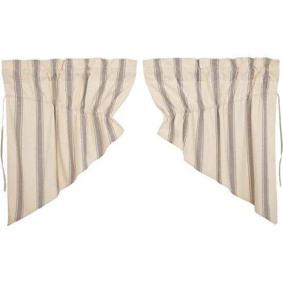 Hot Sale β€οΈ VHC Brands Grace Grain Sack Stripe Prairie Swag Set Of 2 36x36x18 π€© - Image 3