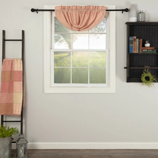 Top 10 π VHC Brands Sawyer Mill Ticking Stripe Balloon Valance - Balloon Valance 60x15 - Balloon Valance 60x15 Dark Creme/coal Black π₯ - Image 4