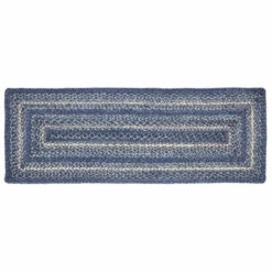 Wholesale β¨ VHC Brands Great Falls Blue Jute Rect Runner 13x36 β¨