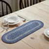Cheapest 🌟 VHC Brands Great Falls Blue Jute Oval Runner 8x24 ⌛