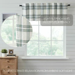 Brand new π VHC Brands Pine Grove Plaid Valance 19x72 - M π