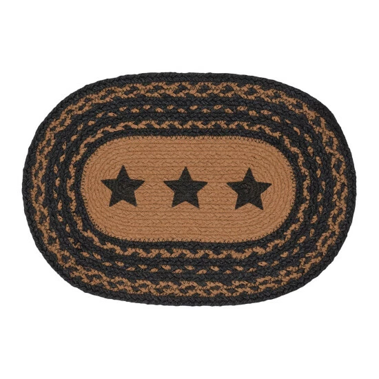 Cheap ✔️ VHC Brands Farmhouse Jute Placemat Stencil Stars 12x18 ❤️ - Image 2