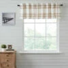 Deals 🤩 VHC Brands Wheat Plaid Valance 19x72 - M 😀