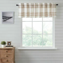 Deals π€© VHC Brands Wheat Plaid Valance 19x72 - M π
