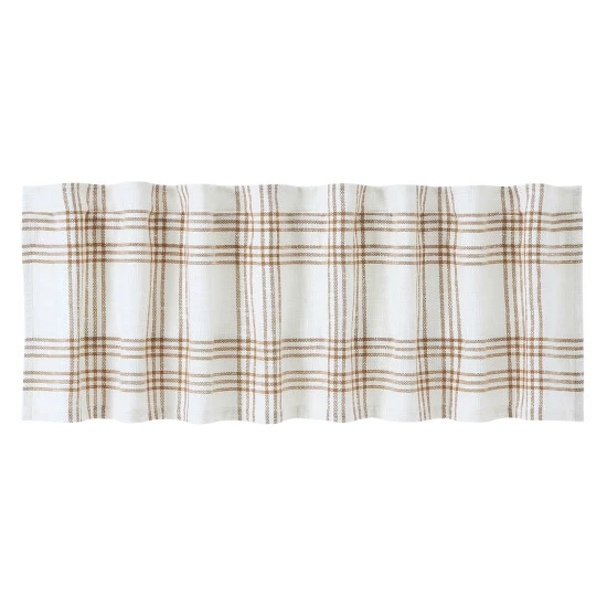 Deals π€© VHC Brands Wheat Plaid Valance 19x72 - M π - Image 2