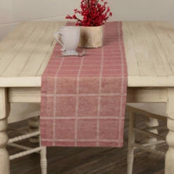 Promo π€© VHC Brands Julie Plaid Runner Navy/creme β