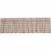 Cheapest 💯 VHC Brands Annie Buffalo Portabella Check Valance 16x90 👏