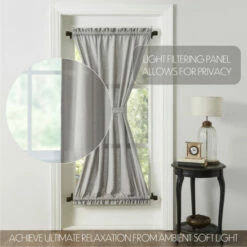 Flash Sale 😀 VHC Brands Burlap Dove Grey Door Panel 72x40 😉