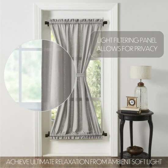 Flash Sale π VHC Brands Burlap Dove Grey Door Panel 72x40 π