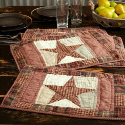Cheapest π€© VHC Brands Abilene Star Quilted Placemat Set Of 6 12x18 - Placemat 12x18 π