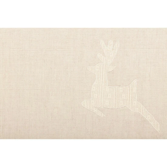 Buy π VHC Brands Creme Lace Deer Placemat Set Of 6 12x18 - Placemat 12x18 π - Image 4