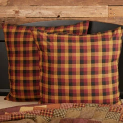 Top 10 π VHC Brands Heritage Farms Primitive Check Fabric Euro Sham 26x26 π