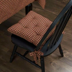 Cheapest β VHC Brands Patriotic Patch Plaid Chair Pad β¨