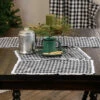New 🥰 VHC Brands Emmie Placemat Set - Placemat 12x18 Farmhouse Black/bright White 🤩