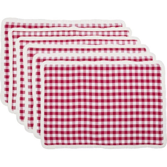 New π₯° VHC Brands Emmie Placemat Set - Placemat 12x18 Farmhouse Black/bright White π€© - Image 5