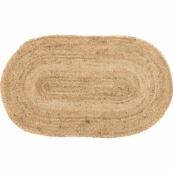 Brand new π VHC Brands Natural Jute Rug Oval W/ Pad 20x30 - 20" X 30" Oval π