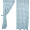 Promo 🌟 VHC Brands Annie Buffalo Blue Check Short Panel Set Of 2 63x36 🛒