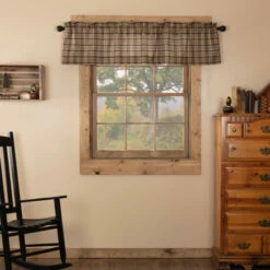 Cheapest 🛒 VHC Brands Wyatt Plaid Valance 🎁