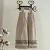 Hot Sale 👏 VHC Brands Sawyer Mill Charcoal Farmhouse Button Loop Kitchen Towel Set Of 2 - Kitchen Towel 6.5x18 🛒
