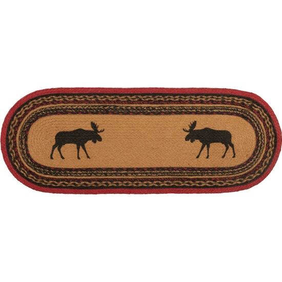 Best deal β VHC Brands Cumberland Moose Stenciled Jute Runner Natural/chili Pepper Red/caviar π - Image 5