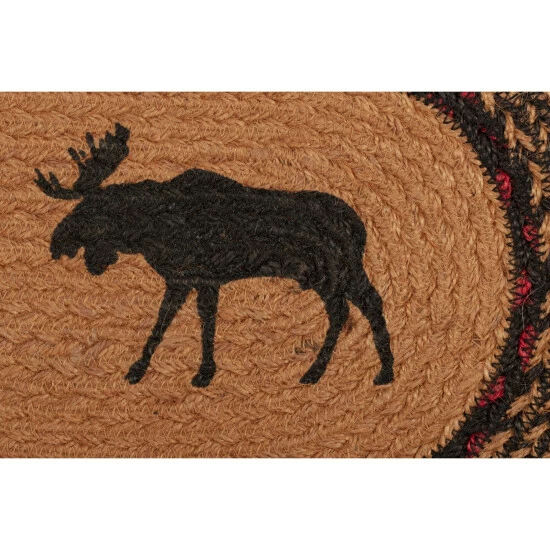 Best deal β VHC Brands Cumberland Moose Stenciled Jute Runner Natural/chili Pepper Red/caviar π - Image 7