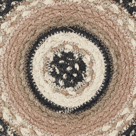 Budget π― VHC Brands Sawyer Mill Charcoal Creme Jute Trivet 15 β¨ - Image 2