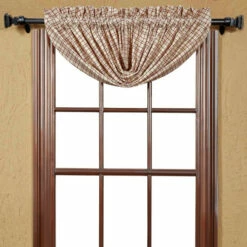 Cheapest 🧨 VHC Brands White Rustic Kitchen Curtain Rod Pocket Plaid Balloon Valance 60x15 - Balloon Valance 60x15 🎉