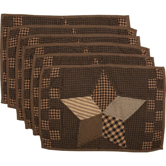 Promo π VHC Brands Farmhouse Star Placemat Quilted Set Of 6 12x18 - Placemat 12x18 π― - Image 5