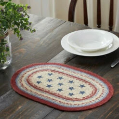 Flash Sale π₯ VHC Brands Celebration Jute Oval Placemat 10x15 π