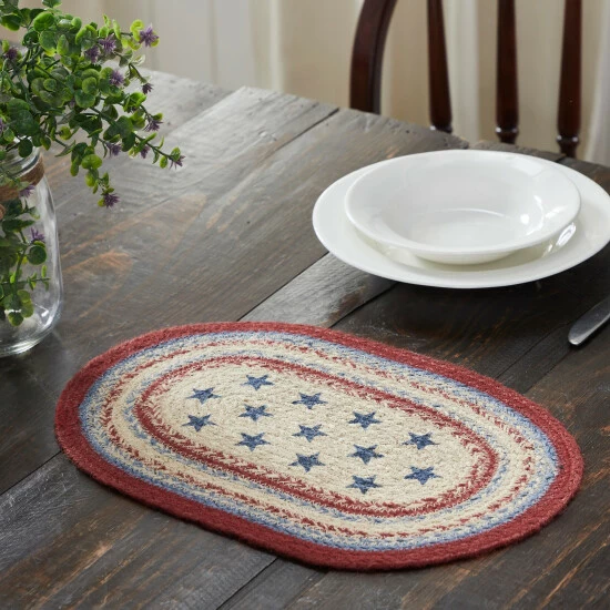 Flash Sale π₯ VHC Brands Celebration Jute Oval Placemat 10x15 π