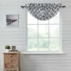 Deals ❤️ VHC Brands Sawyer Mill Black Plaid Balloon Valance 15x60 - M 🔥