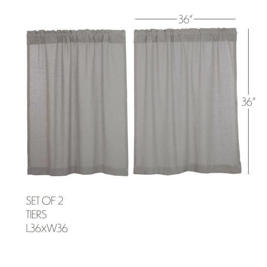 Coupon ✨ VHC Brands Burlap Dove Grey Tier Set Of 2 L36xW36 ✨ - Image 4